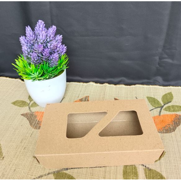 Dus Laminasi Mika / Dus Coklat / Dus Serbaguna Ukuran 20 x 12.5 / Dus Kekinian / Box Makanan