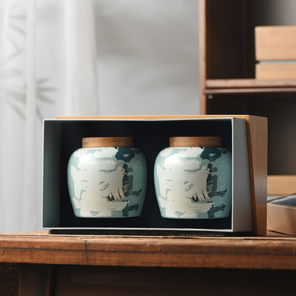 Tempat Penyimpanan Teh Kopi Set / Tea Leaves Canister Jar 1288