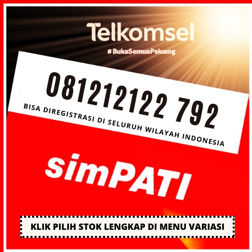 Nomor Cantik Telkomsel Simpati 4G LTE Hoki ababab 121212 22