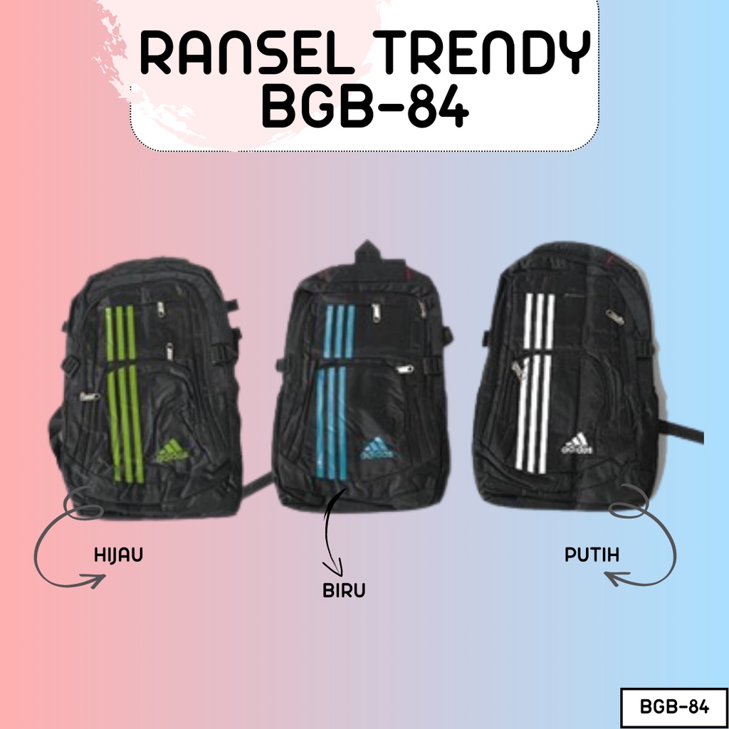 Tas Ransel Trendy Multifungsi Sekolah Kerja Punggung Pria Wanita BGB-84