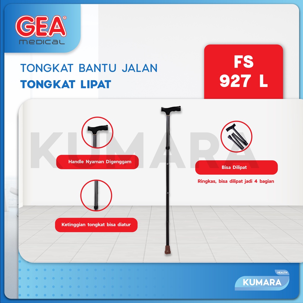 GEA - Tongkat Lipat Orang Tua FS-927 / Tongkat Orang Tua