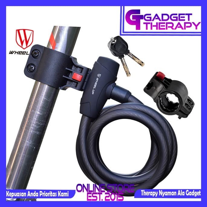 Terlaris Alarm Kunci Gembok Sepeda Lipat Mtb Gunung Bahan Baja Fleksibel