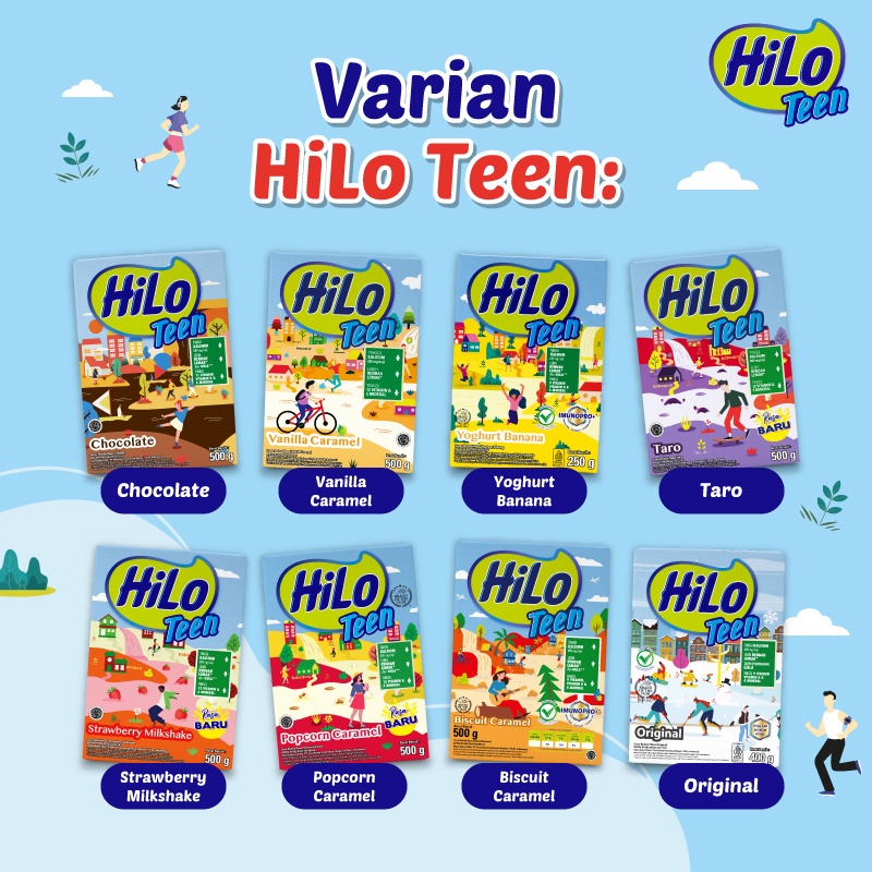 

Susu HiLo Teen 500g - Susu Tinggi Kalsium Rendah Lemak