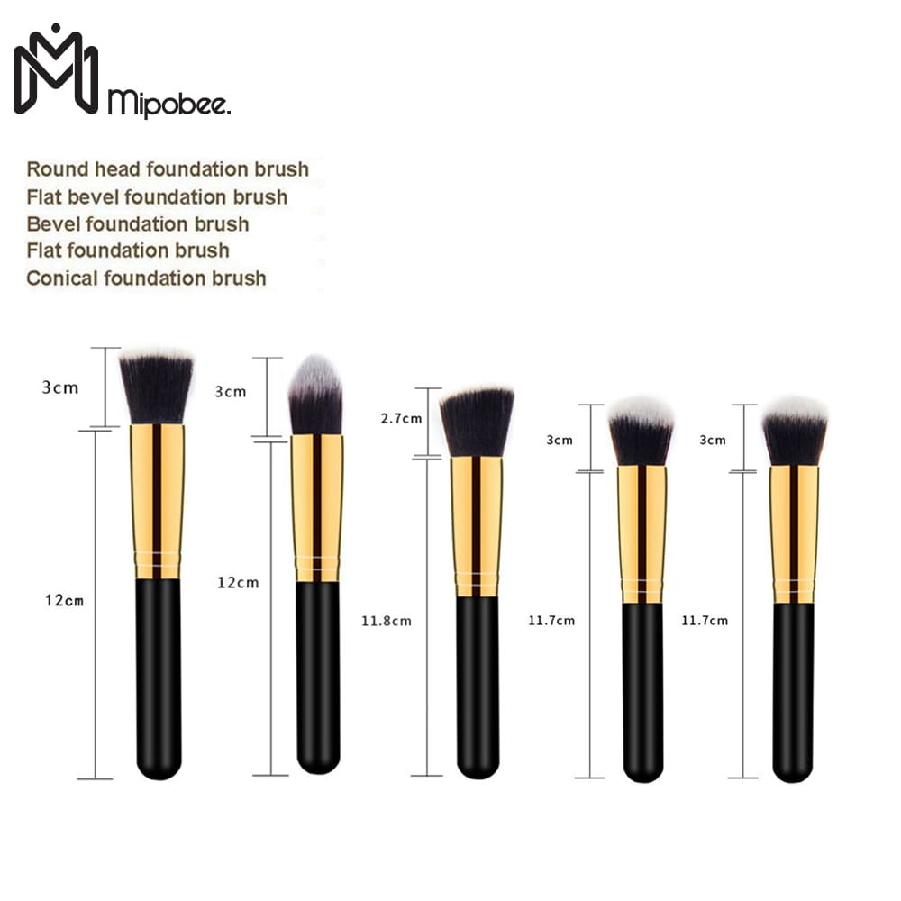 Mipobee Kuas Make Up Set Brush 10In1 Aplikator Make Up