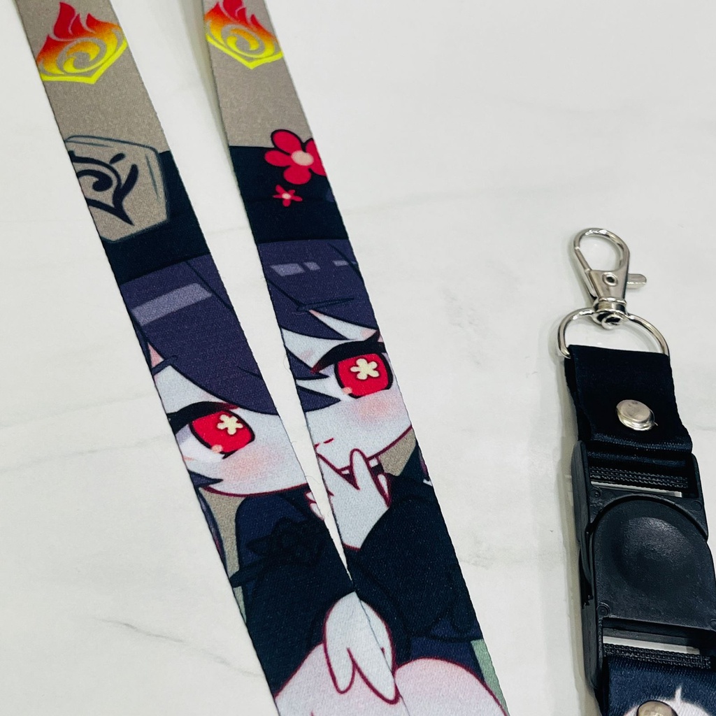 Lanyard Hu Tao Genshin Impact Character Anime Kawaii