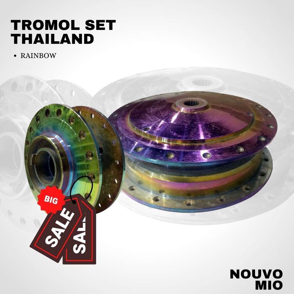 Tromol Set mio Rainbow depan belakang