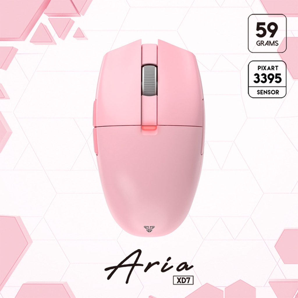 Fantech Aria XD7 Pink Ultra-Lightweigth Wireless Gaming Mouse