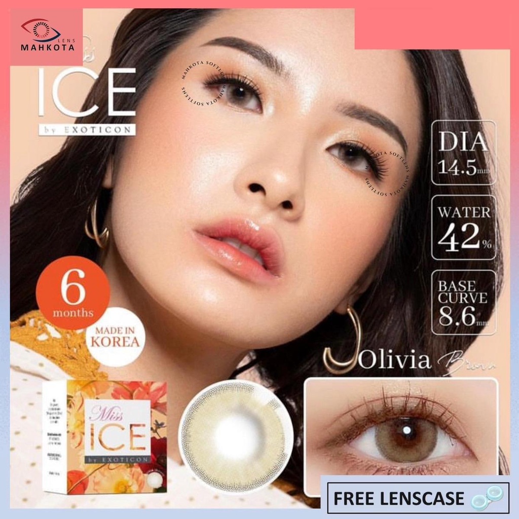 SOFTLENS MISS ICE BY EXOTICON NORMAL &amp; MINUS (-0.50 SD -2.50) DIA 14.5MM Softlen Soflens