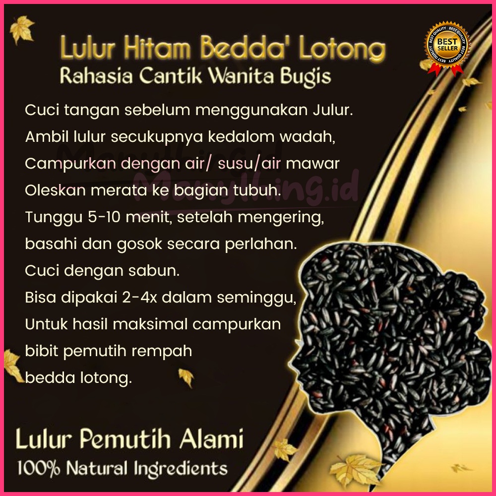 BEDDA LOTONG BUBUK 45GR/LULUR BEDDA LOTONG / BEDAK LOTONG / LULUR VIRAL / LULUR ORGANIK 45 GRAM