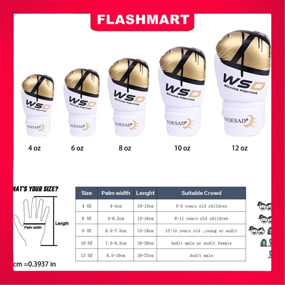 Murah Lebay Flashmart Sarung Tangan Tinju MMA UFC Boxing Muay Thai Glove - WSD-85