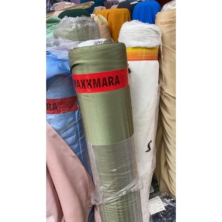 Realpct Bahan silk.semi sutra . Maxmara silk grade A.kain semi sutra( harga per setengah meter)