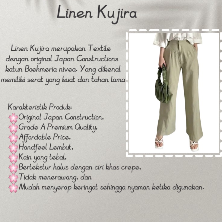 Kulot Linen Highwaist - Cullote Pants