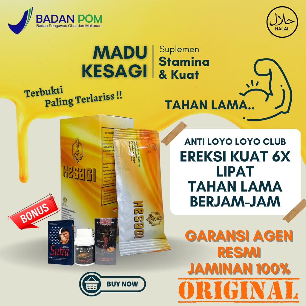 KESAGI Asli Suplemen Obat Kuat Herbal Dr Boyke Jamu Kuat KASAGI KASEGI KESOGI KOSAGI HESAGI Original