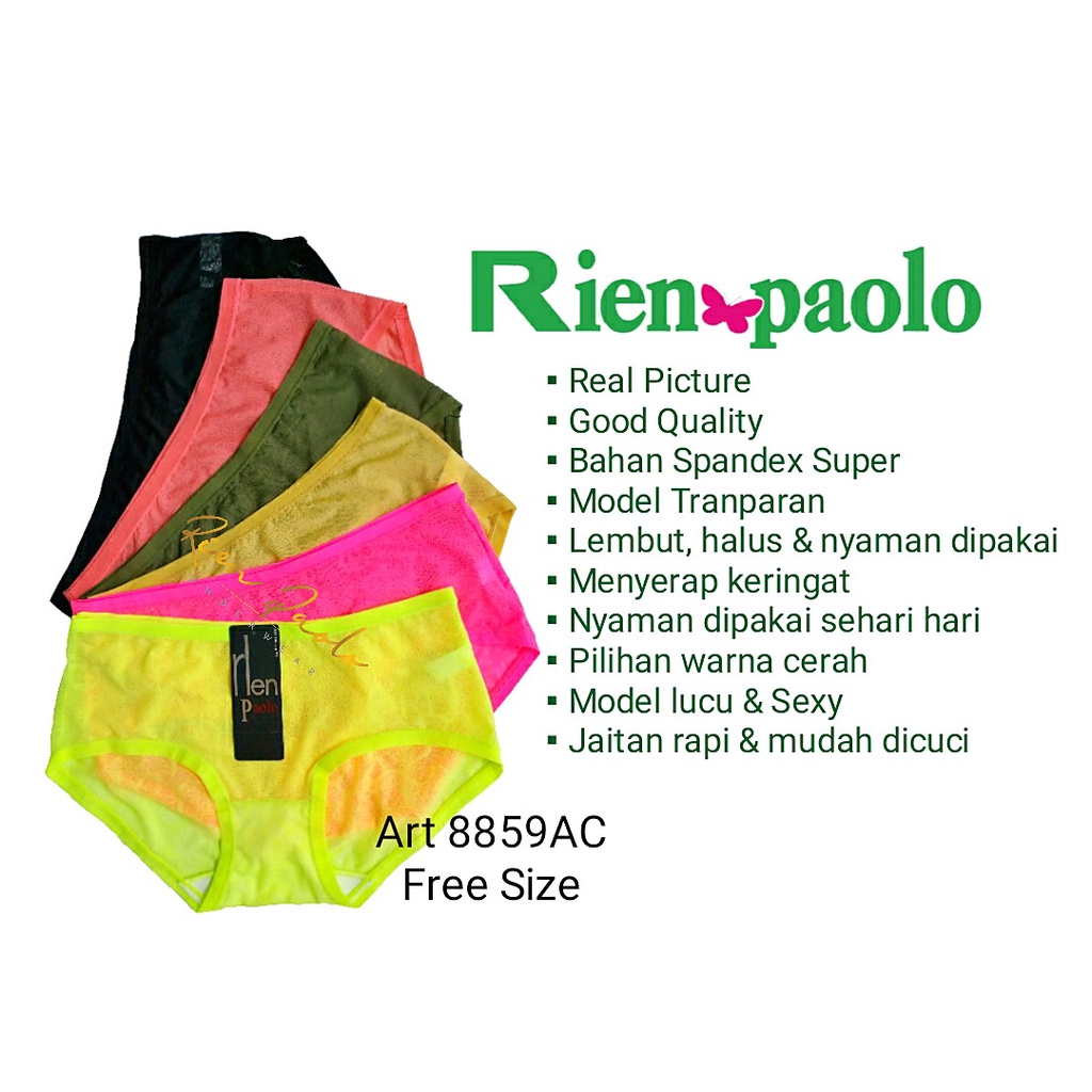 Celana Dalam Wanita G String Sexy Hot Transparan CD cewe Spandex Lingerie Seamless Renda Rien Paolo 