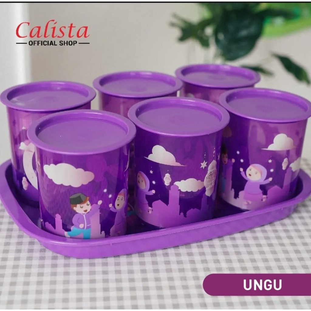 Toples calista tobaki  7 In 1 Set + Nampan / Toples  tonam islamic