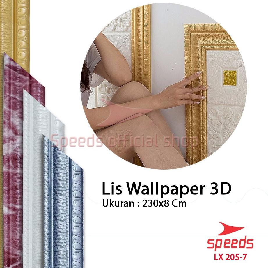 Terlaku.../ SPEEDS Wallpaper Sticker Lis Wall Border Sticker Wallpaper Border 205-7