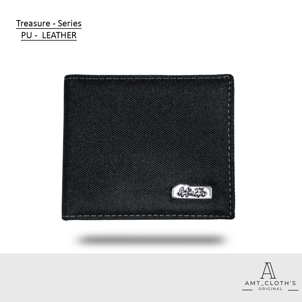 Amt Plat Dompet Pria Bahan Kanvas