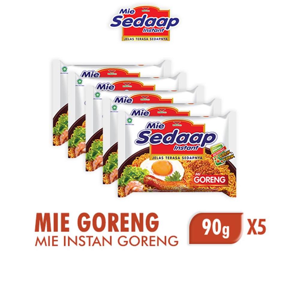 

>XG34448< Mie Sedaap Mie Instan Goreng 5 x 90 gr