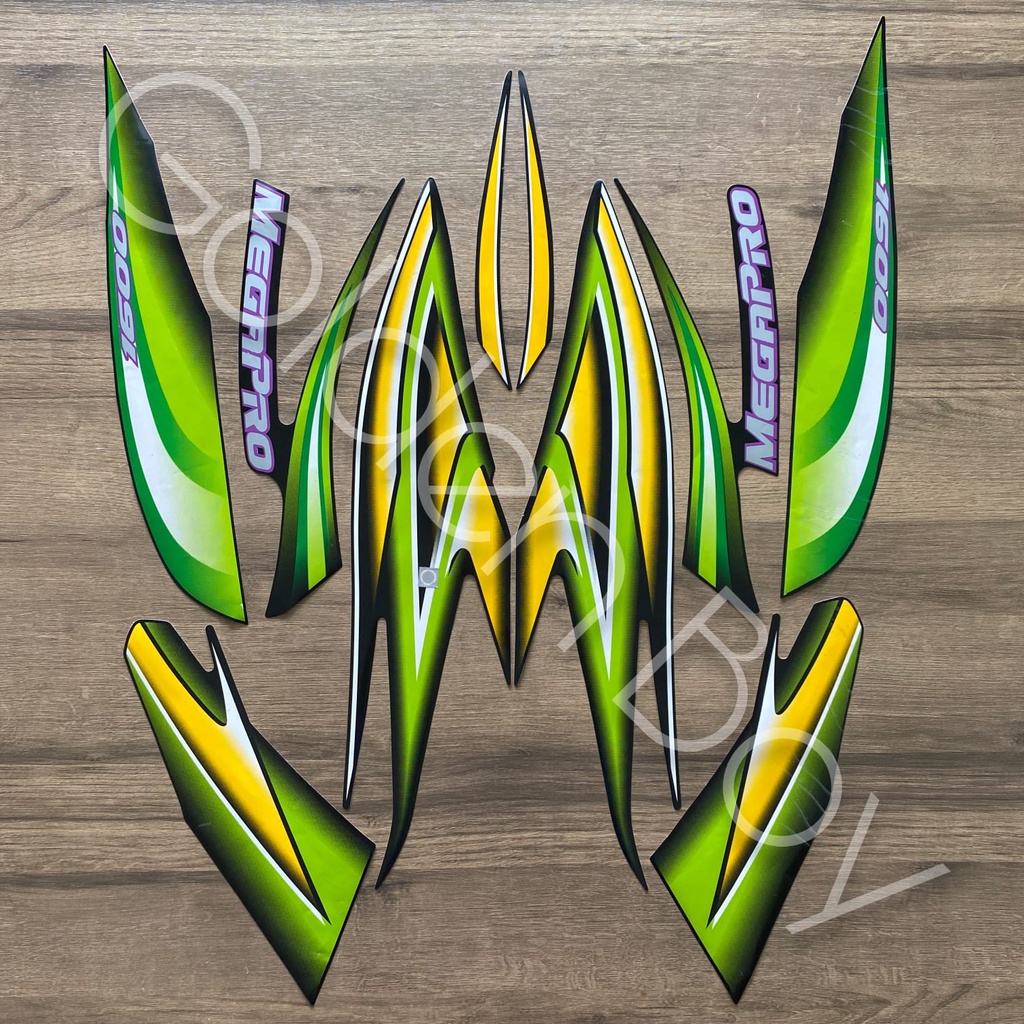 Striping Megapro 2005 2006 Velg CW | stiker honda megapro hiu megapro lama Striping lis Megapro lama