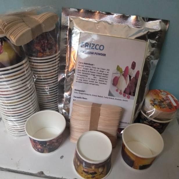

(♥C6369] Paket mini bubuk ice cream/bubuk es krim lengkap
