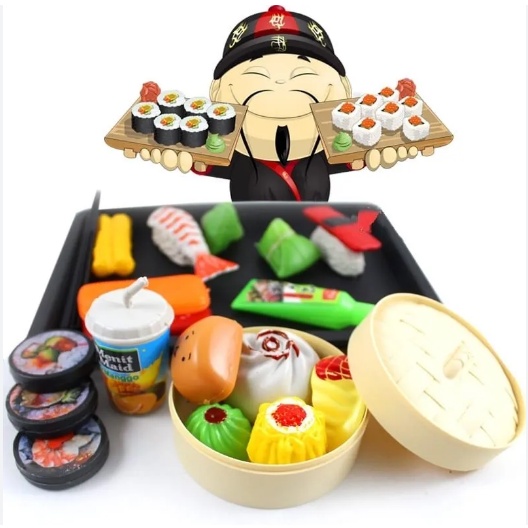 Mainan Anak Murah Masak masakan Dimsum Set Nampan PlayFood  SS1592