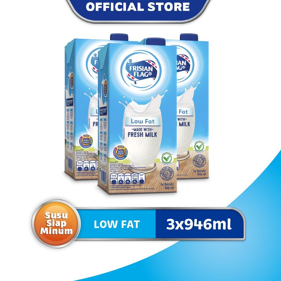 

Terbaru Frisian Flag Family UHT Low Fat 946 ml x 3 pcs