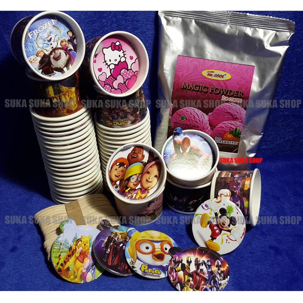 

⚡COD⚡ PAKET USAHA COOL27 1RASA CUP KERTAS PAKET USAHA ES CREAM COOL27 CUP KERTAS