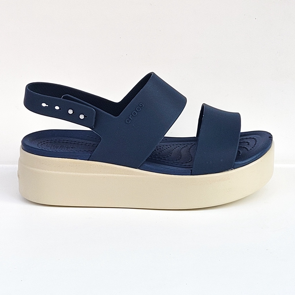 Sandal Crocs Brooklyn Low Wedge | Crocs Brooklyn Tali | Sandal Crocs Wedges Wanita