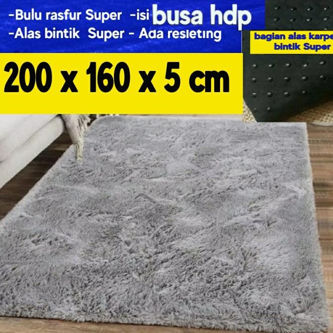 Matras Kasur Tikar Karpet Lantai Busa Bulu Rasfur Tebal