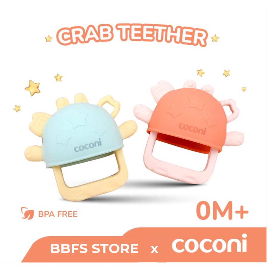 COCONI Bracelet Crab Teether | Gigitan Mainan Gelang Bayi Kepiting