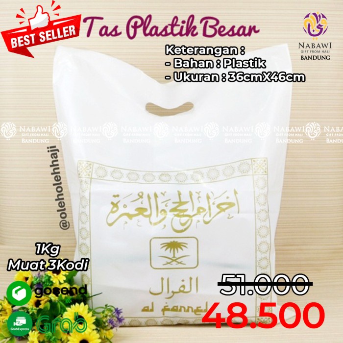 

TAS HAJI PLASTIK JUMBO / TAS PLASTIK BESAR HIGHT QUALITY