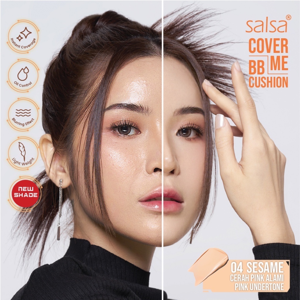 SALSA Cover Me BB Cushion Refill - Semi Matte with Red Algae Niacinamide &amp; Centella Smooth Medium Coverage Foundation Makeup