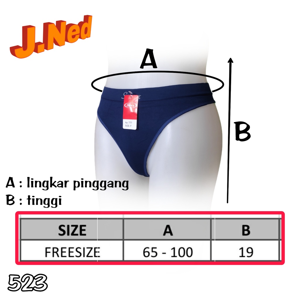 J523 CELANA DALAM GSTRING SOREX RAJUT FREESIZE