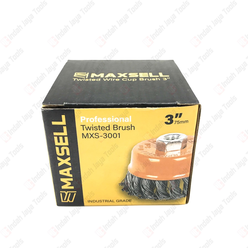 MAXSELL Sikat Kawat Mangkok KEPANG 3&quot; - Cup Brush Gerinda Tangan M10