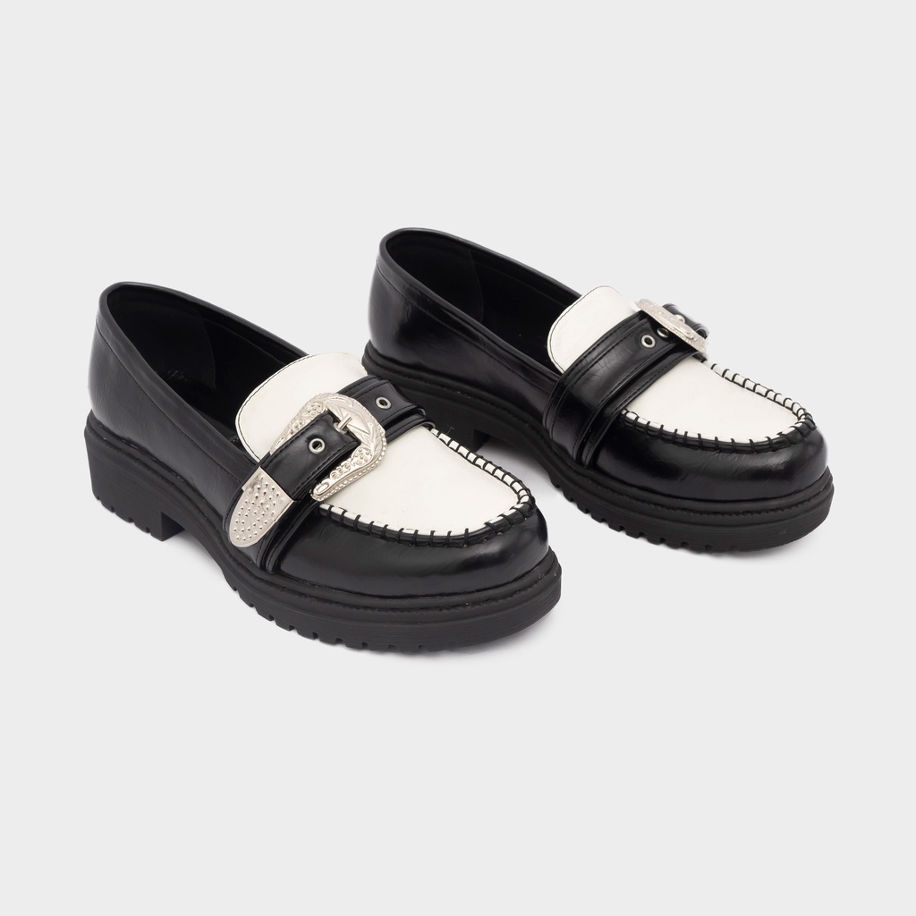 Dianable - Saggi Loafers Shoes (Black - Beige - Monochrome)