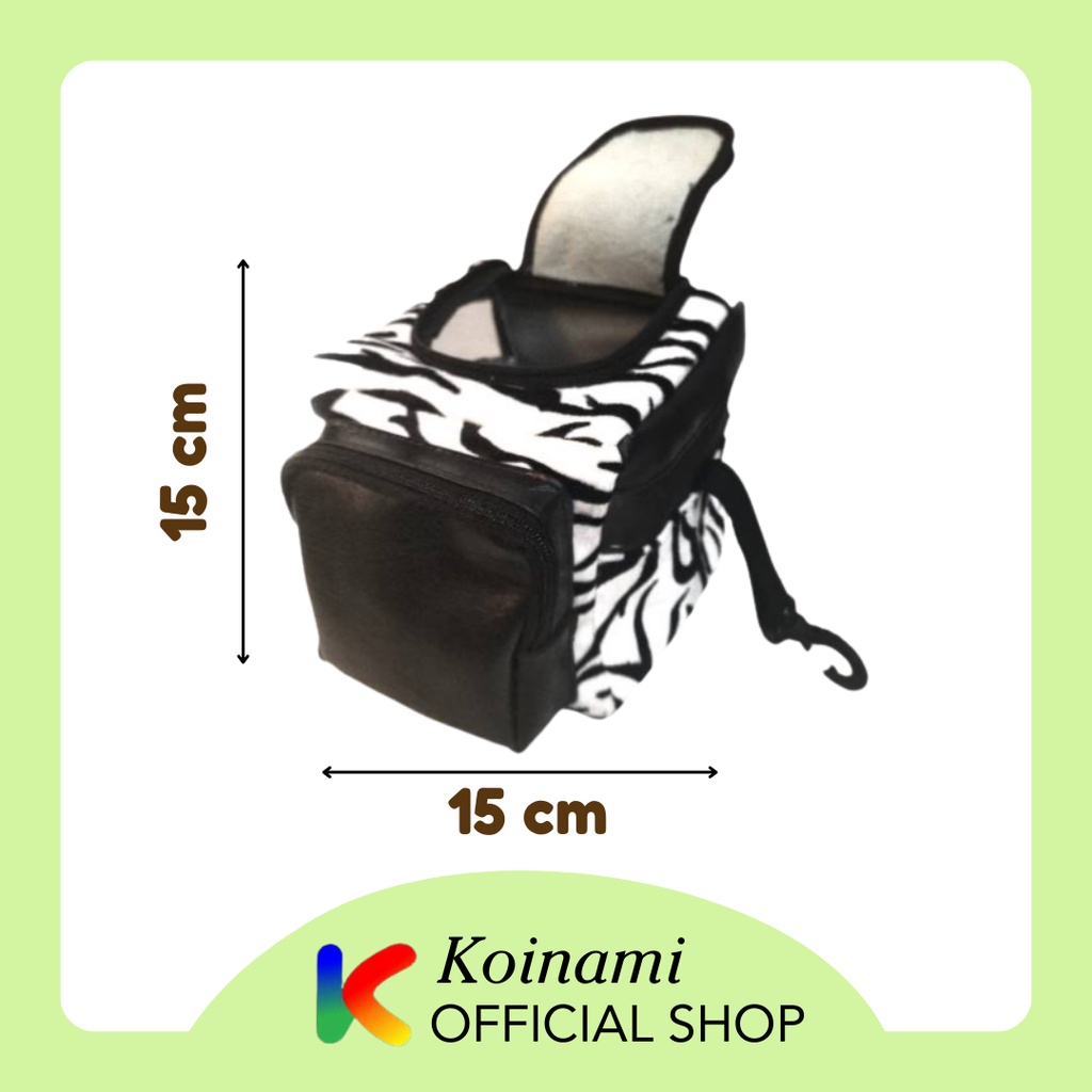 TAS SUGAR GLIDER 3in1 LORENG KOTAK / pet cargo / kandang hewan / tupai / hamster / landak / edoth