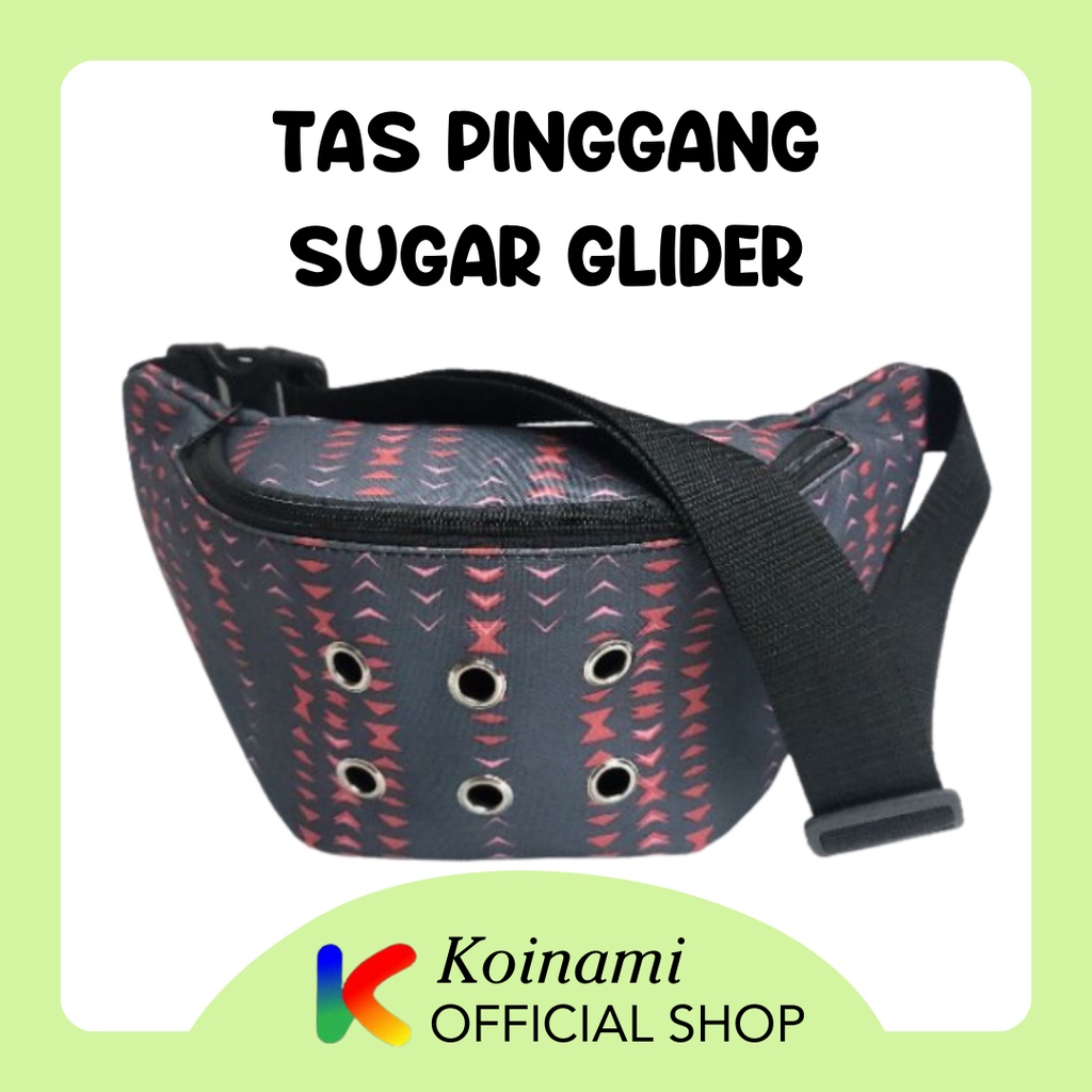 TAS PINGGANG SUGAR GLIDER / BONDING POUCH SUGAR GLIDER / kandang sugar glider / edoth