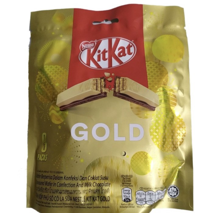 

KITKAT GOLD WHITE CHOCOLATE BAG 8X17GR
