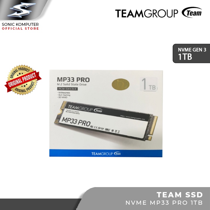 TEAM MP33 PRO M.2 PCIe NVME SSD 1TB 512GB