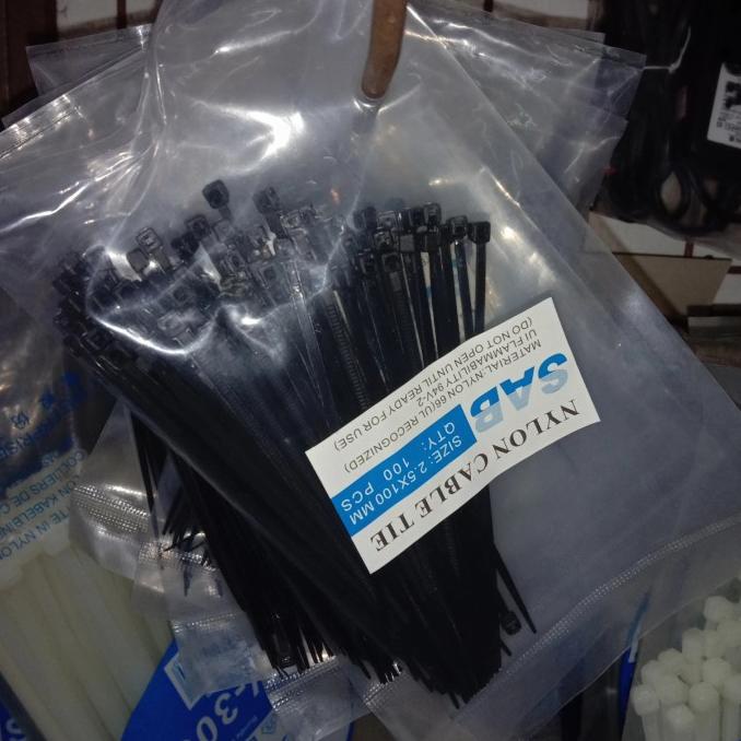 

kabel Ties 10cm isi 100pcs pcmelektrob9090 Diminati Banget