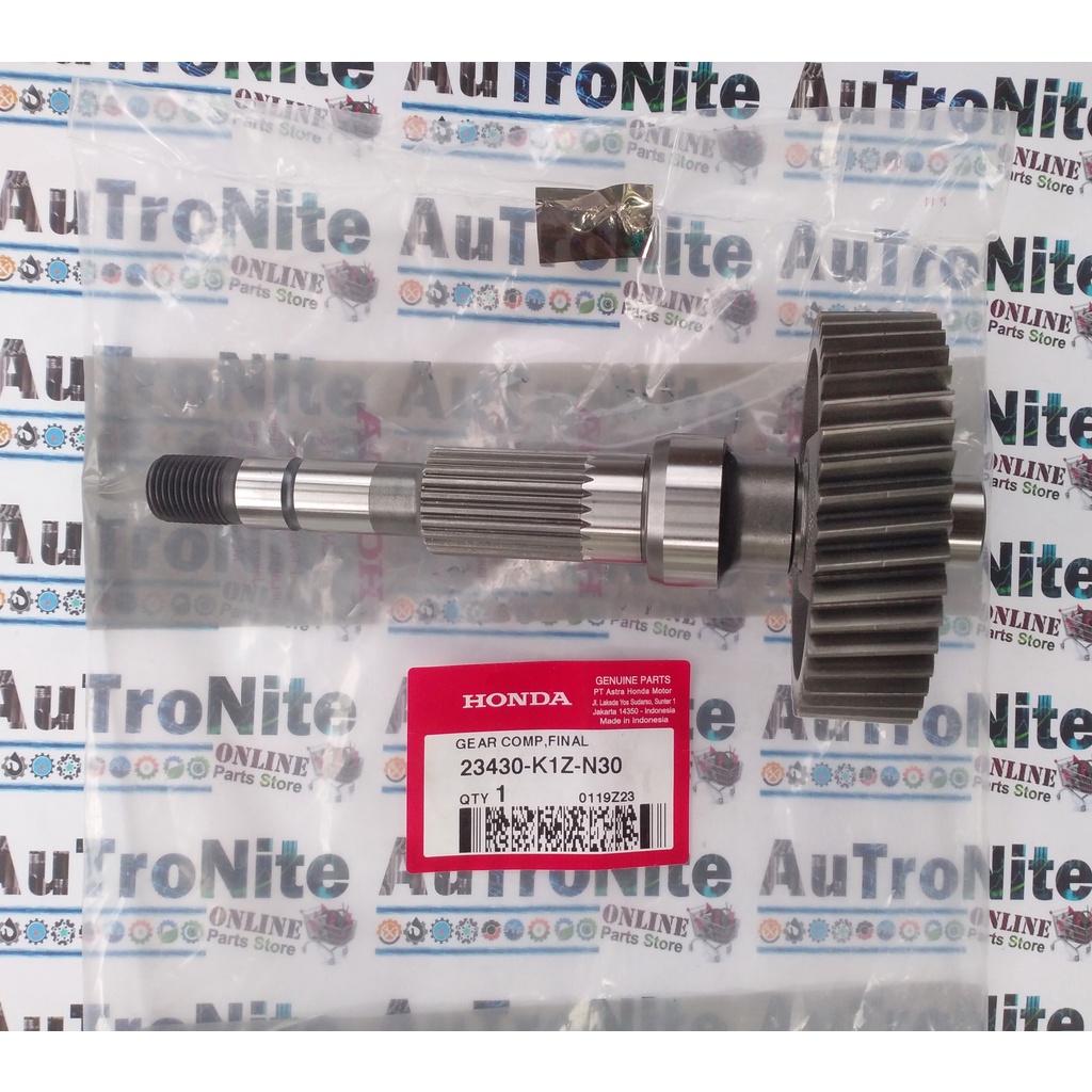 As Roda Belakang Gear Comp Final 44 T 23430-K1Z-N30 Original Honda AirBlade Giorno 125 Vario ADV PCX