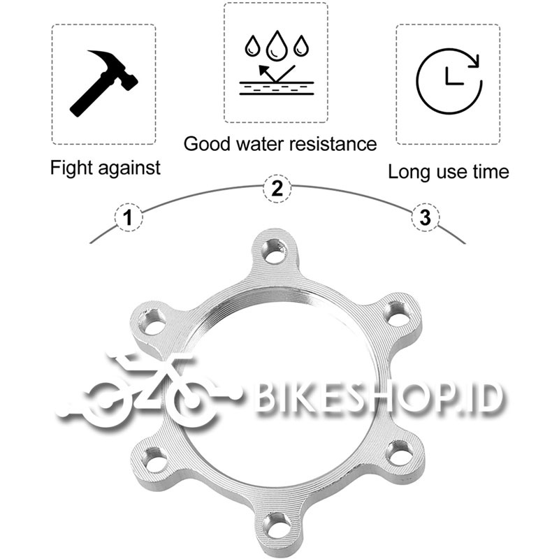 Adaptor Rotor Sepeda Adaptor Disc Brake Alloy Rem Cakram Ulir Hub Freehub 44MM | High Quality