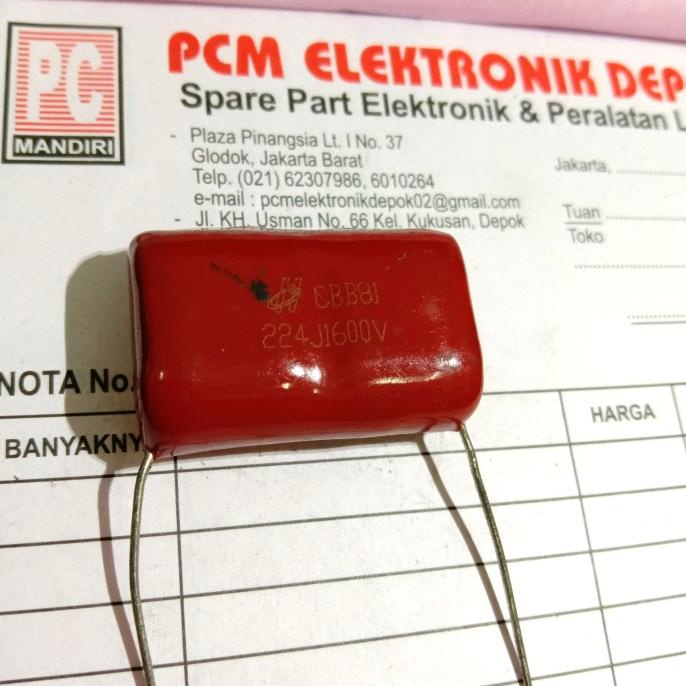Milar 224J1600V 224J 1600V 224 J 1600 V 220nF 1.6KV pcmelektrob9090