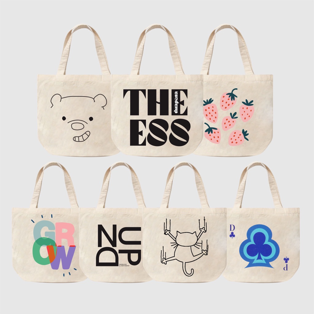 Totebag Series Bahan Canvas Blacu Premium