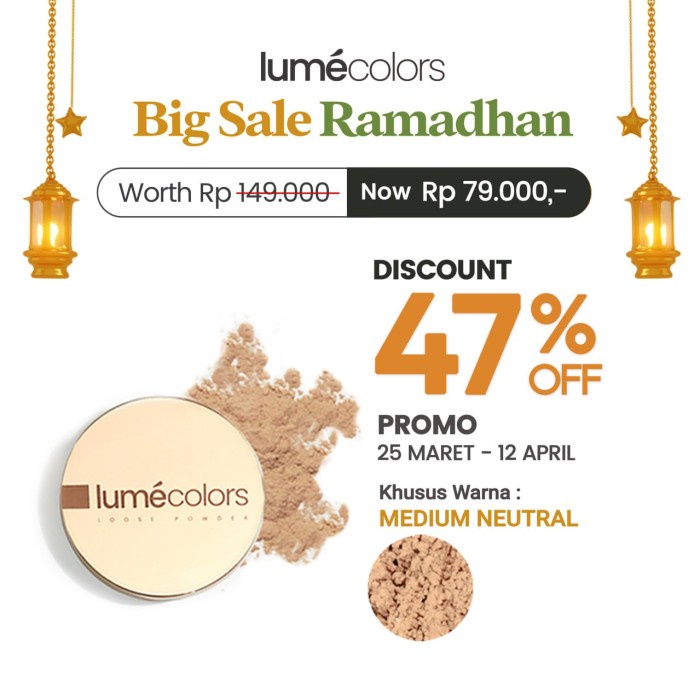 Loose Powder Lumecolors Bedak Tabur Lumecolors Bedak Wajah