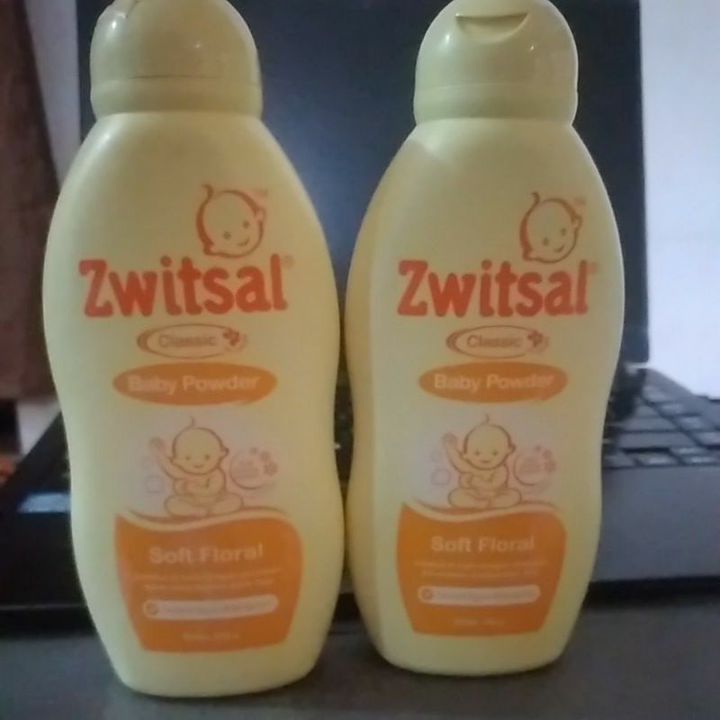 zwitsal baby powder aloe vera 100g/rich honey 300g