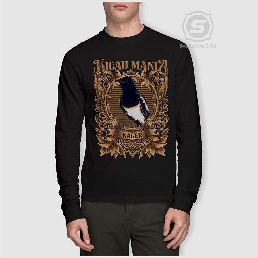 Kaos Burung Kicau Kacer - Burung Kicau Mania Lengan Panjang