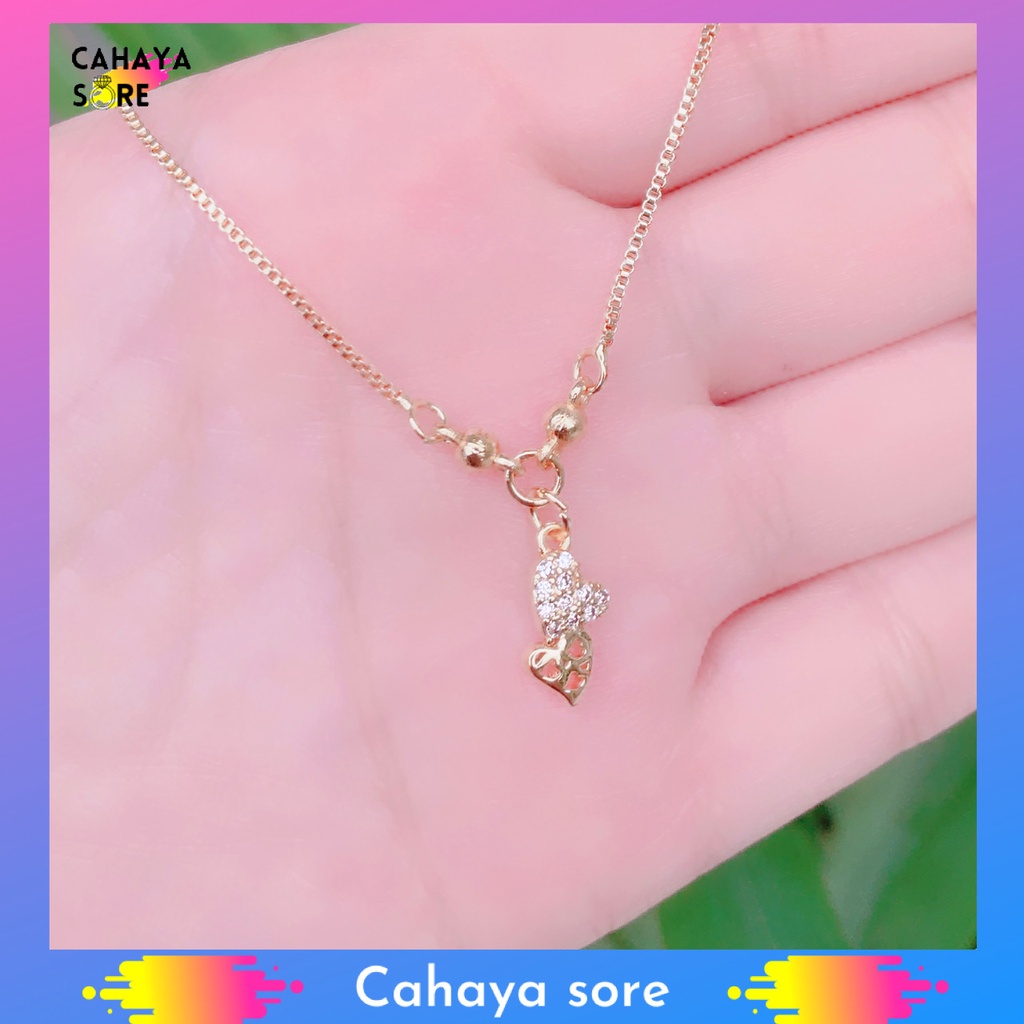 Kalung Xuping Gold Kalung Anak Model Italy Liontin Love Sayap KA11