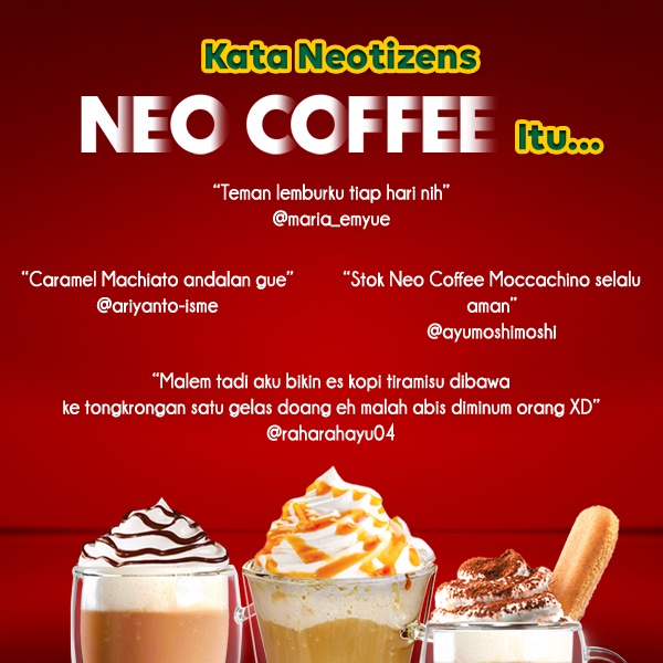 [Buy 2 Get 1] Neo Coffee Moccachino 200 gr x 2 - Free Neo Coffee Tiramisu 200 gr