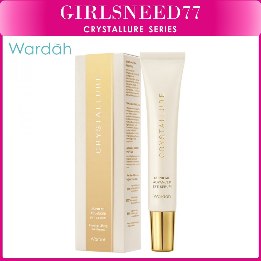 Crystallure by Wardah Supreme Advanced Eye Serum 15 ml - Krim Mata